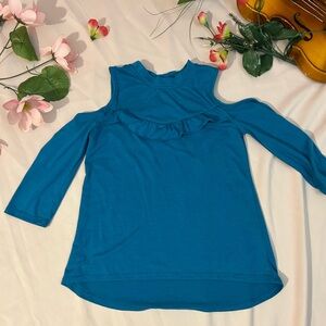 Cold shoulder girls top